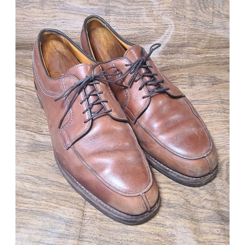 Allen Edmonds Stockbridge Brown Derby Men's Size 10 D Dress Shoes Laced